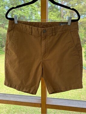 Bonobos Brown chino Shorts 7 inch inseam Men's Size 34